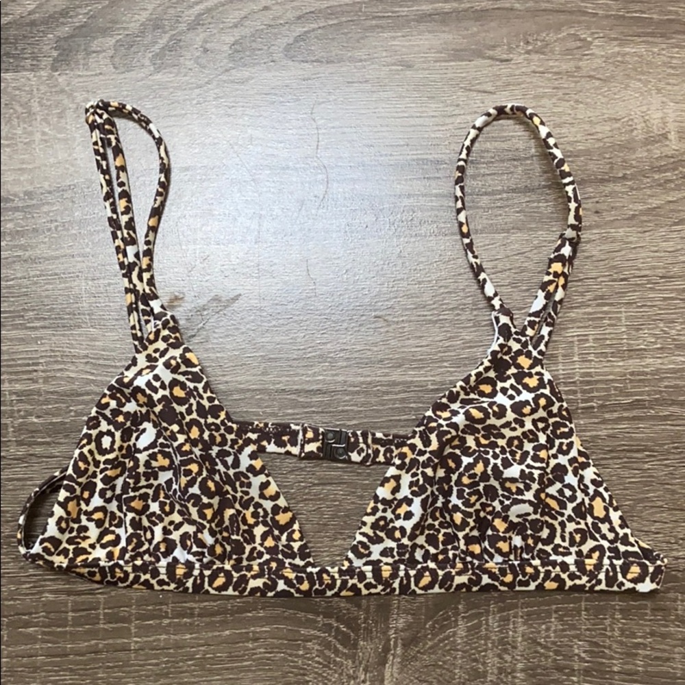 Cheetah bikini top